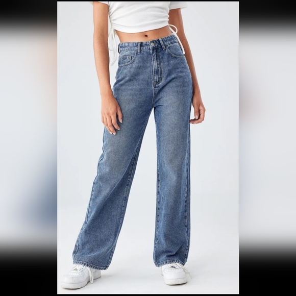 Cider Denim - High-Rise Wide Leg Women’s Jeans - Blue